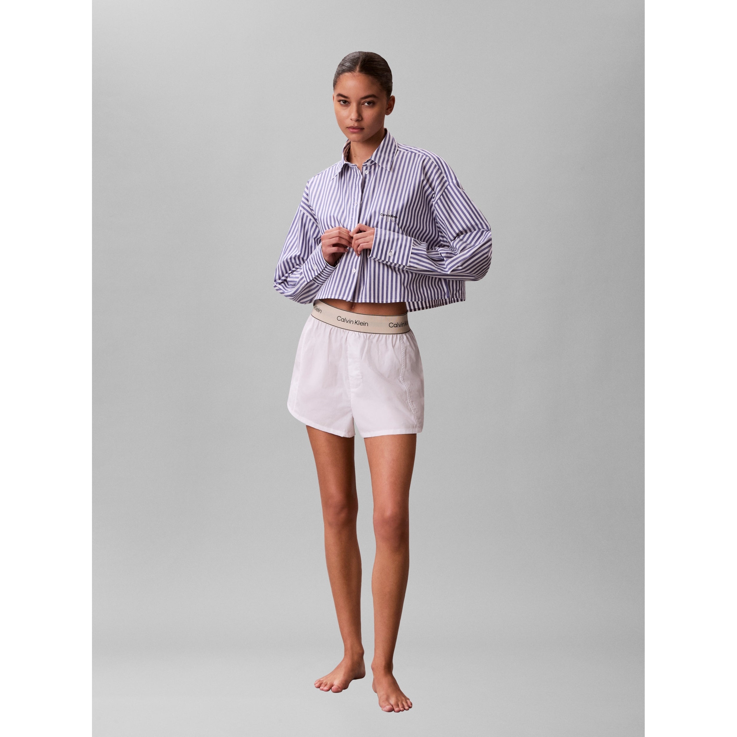 Popeline Pyjama Shirt PURPLE Bild 2