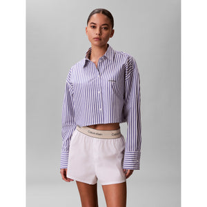Popeline Pyjama Shirt PURPLE Bild 3