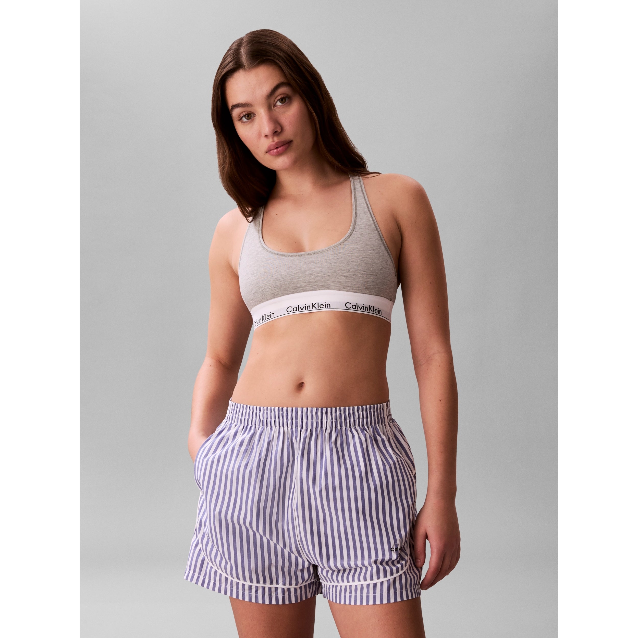 Popeline Pyjama Short PURPLE Bild 3