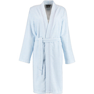 Bademantel Kurz Kimono Mittelblau Bild 3