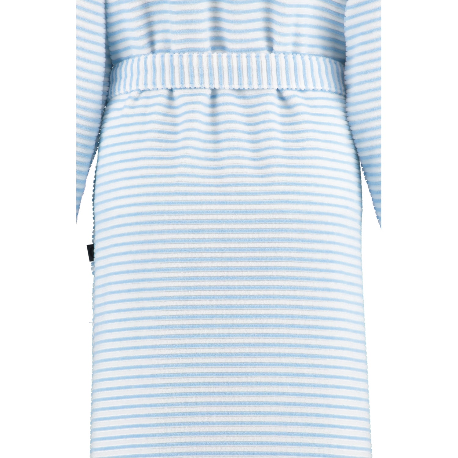Bademantel Kurz Kimono Mittelblau Bild 4