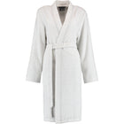 Bademantel Kurz Kimono Weiß - Silber Bild 1