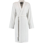 Bademantel Kurz Kimono Weiß - Silber Bild 1
