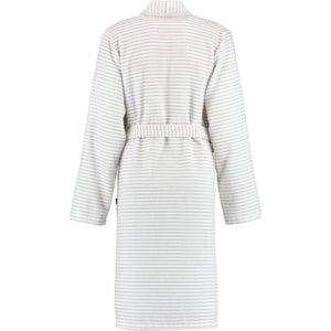Bademantel Kurz Kimono Weiß - Silber Bild 2