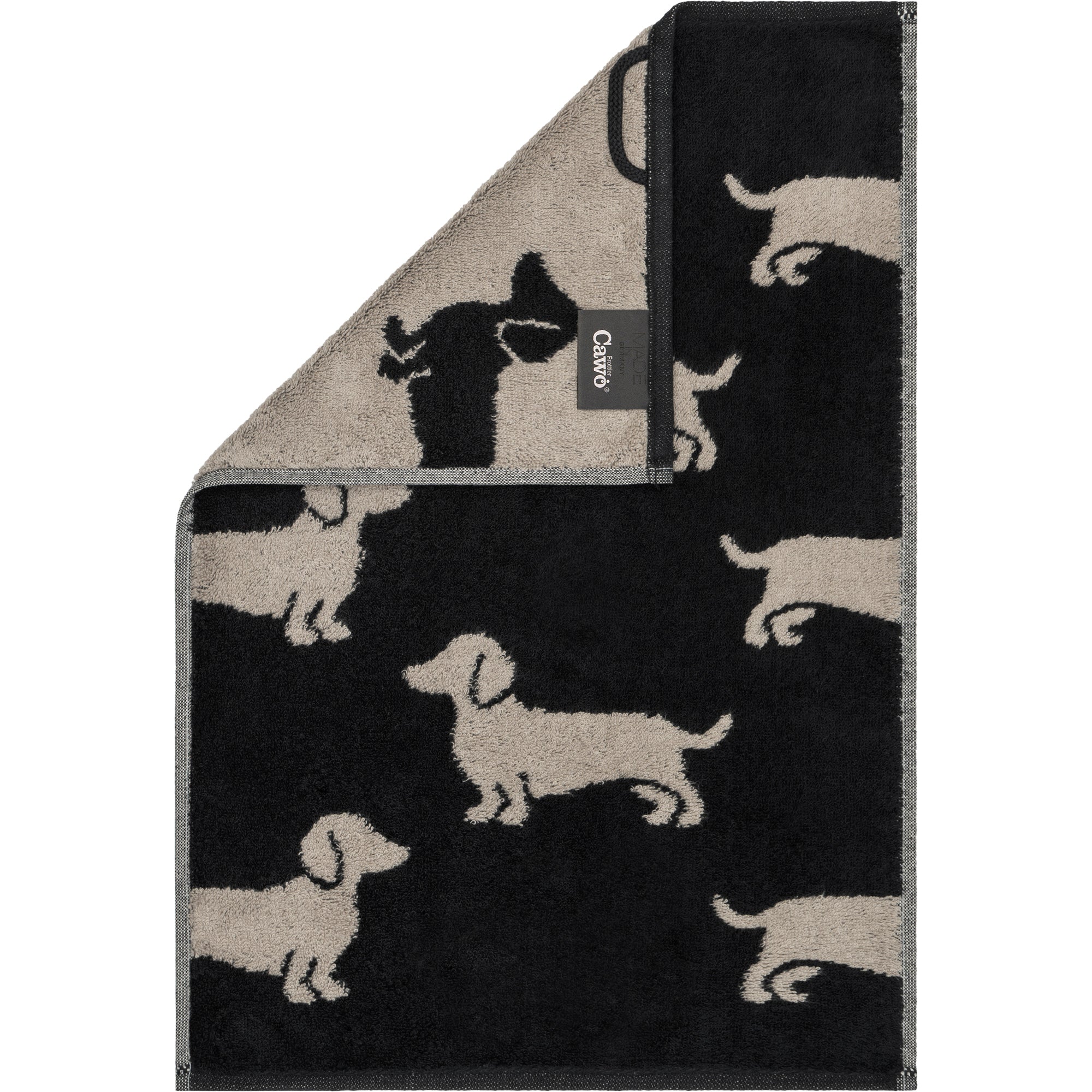 Gästetuch WE LOVE DOGS Natur - Beige Bild 6