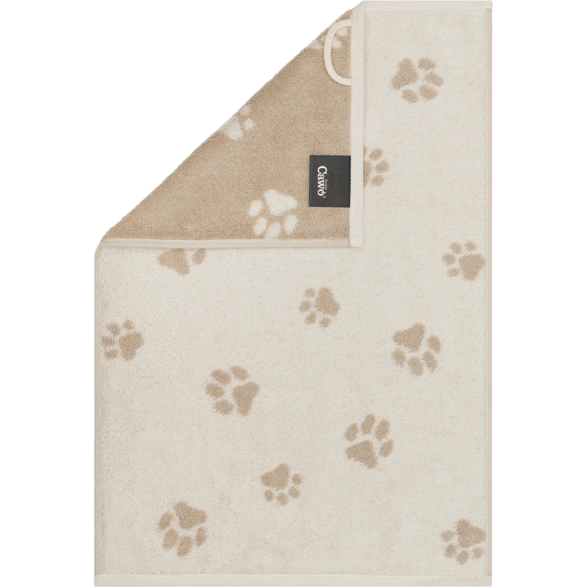 Gästetuch WE LOVE DOGS Natur - Beige Bild 2