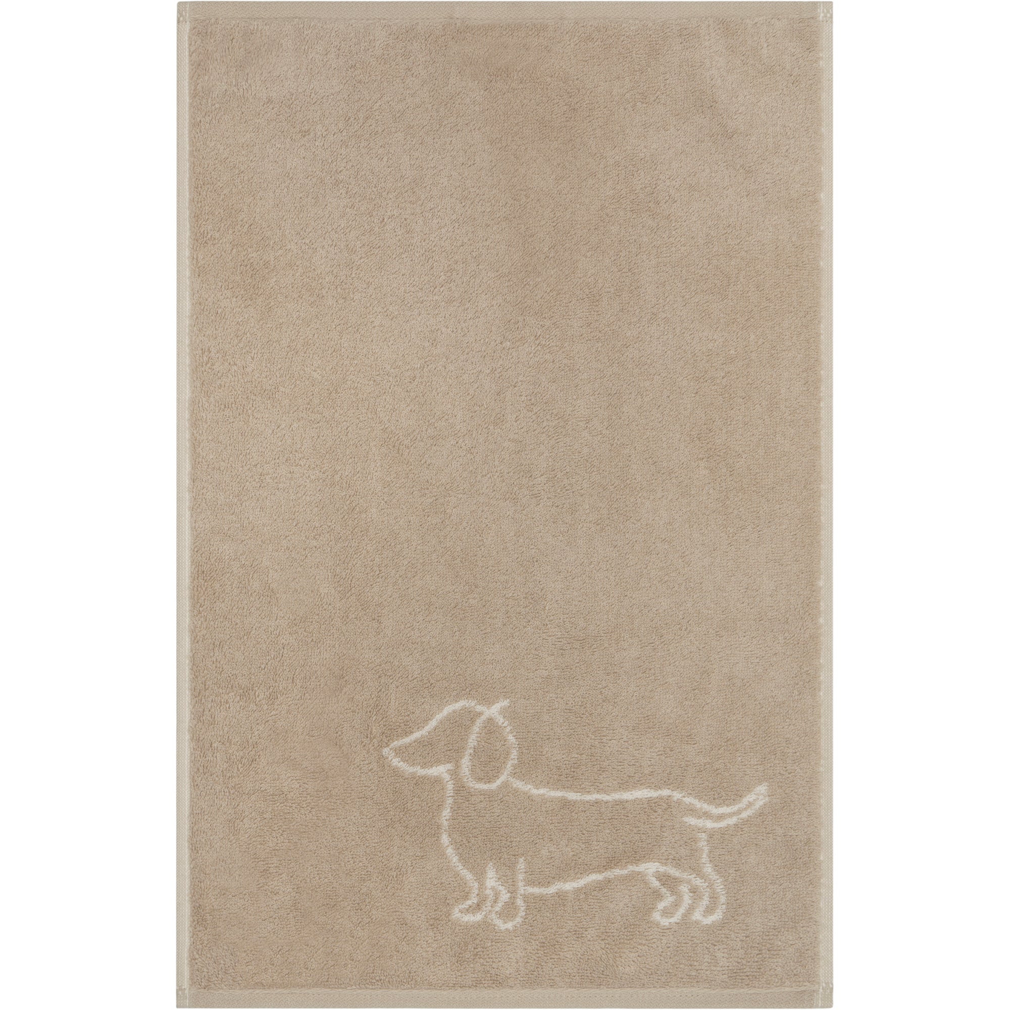 Gästetuch WE LOVE DOGS Natur - Beige Bild 1