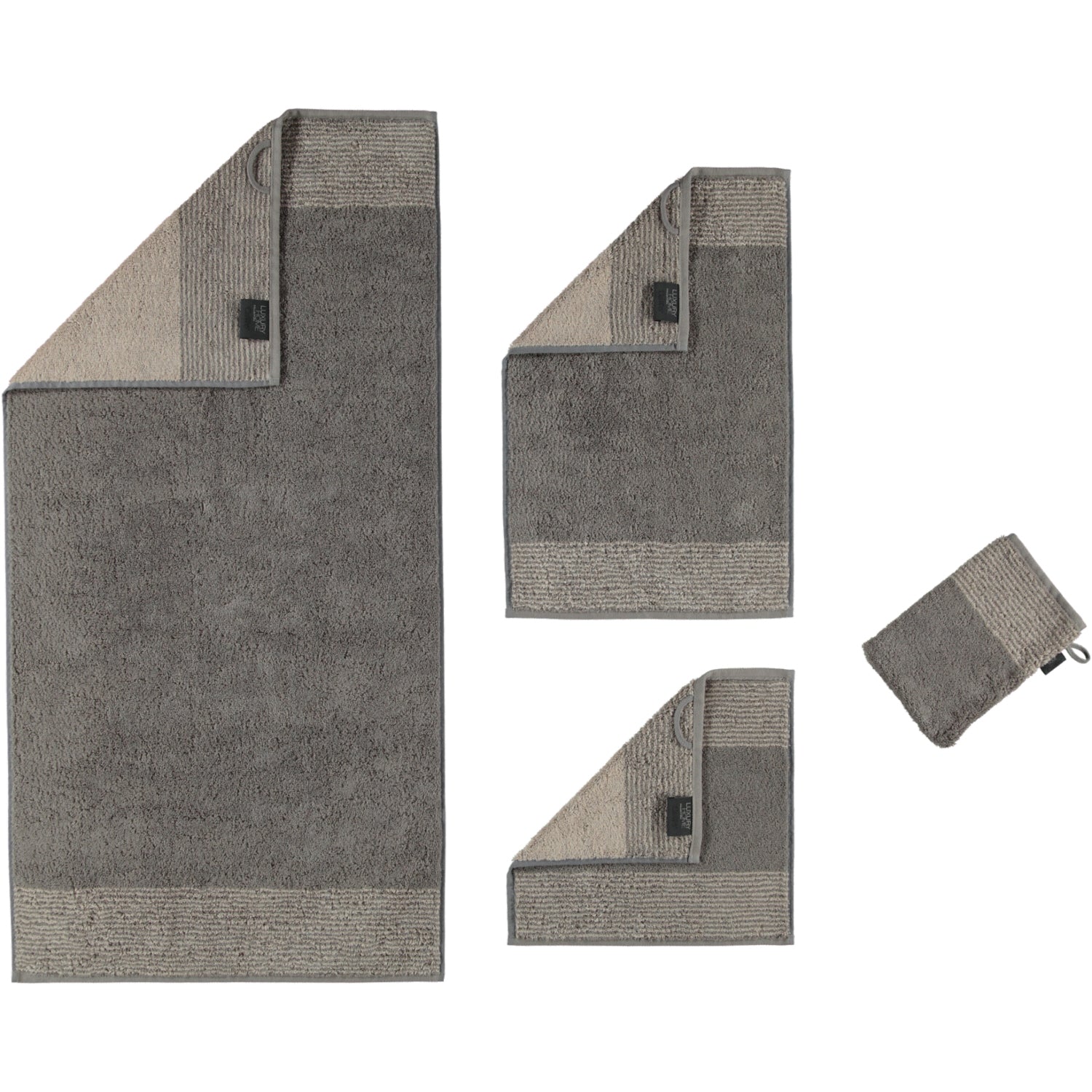 Handtuch Luxury Home Two-Tone Natur Bild 12