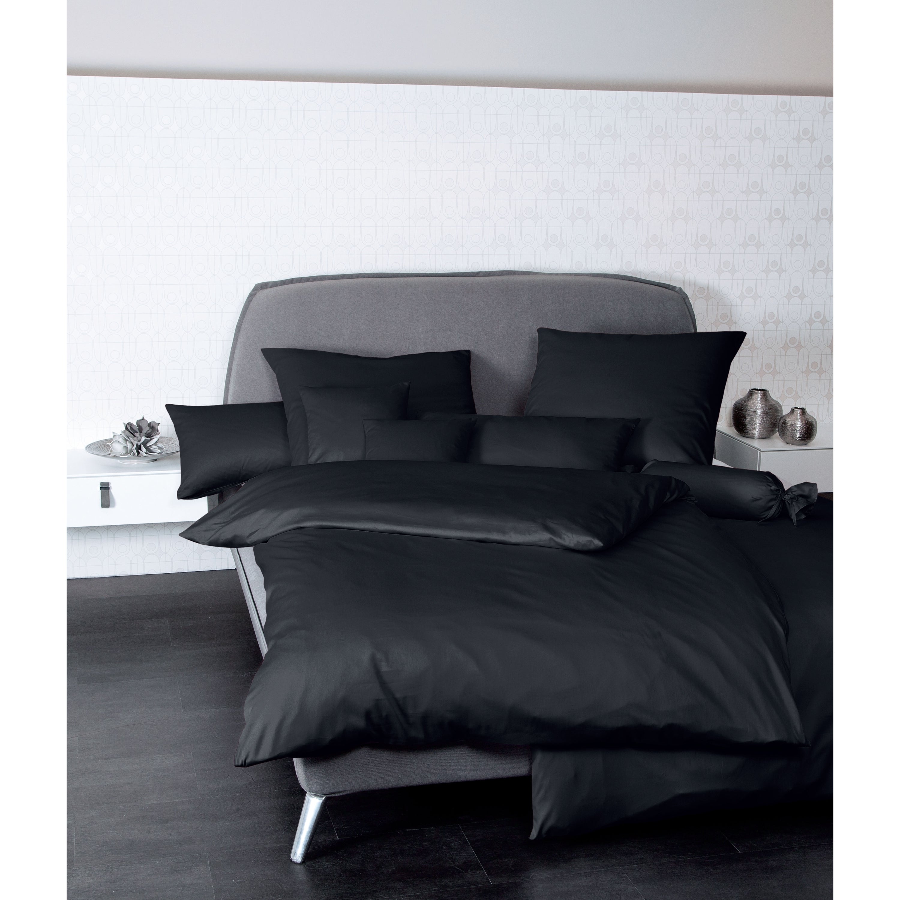 Bettwäsche Mako-Satin schwarz Bild 1