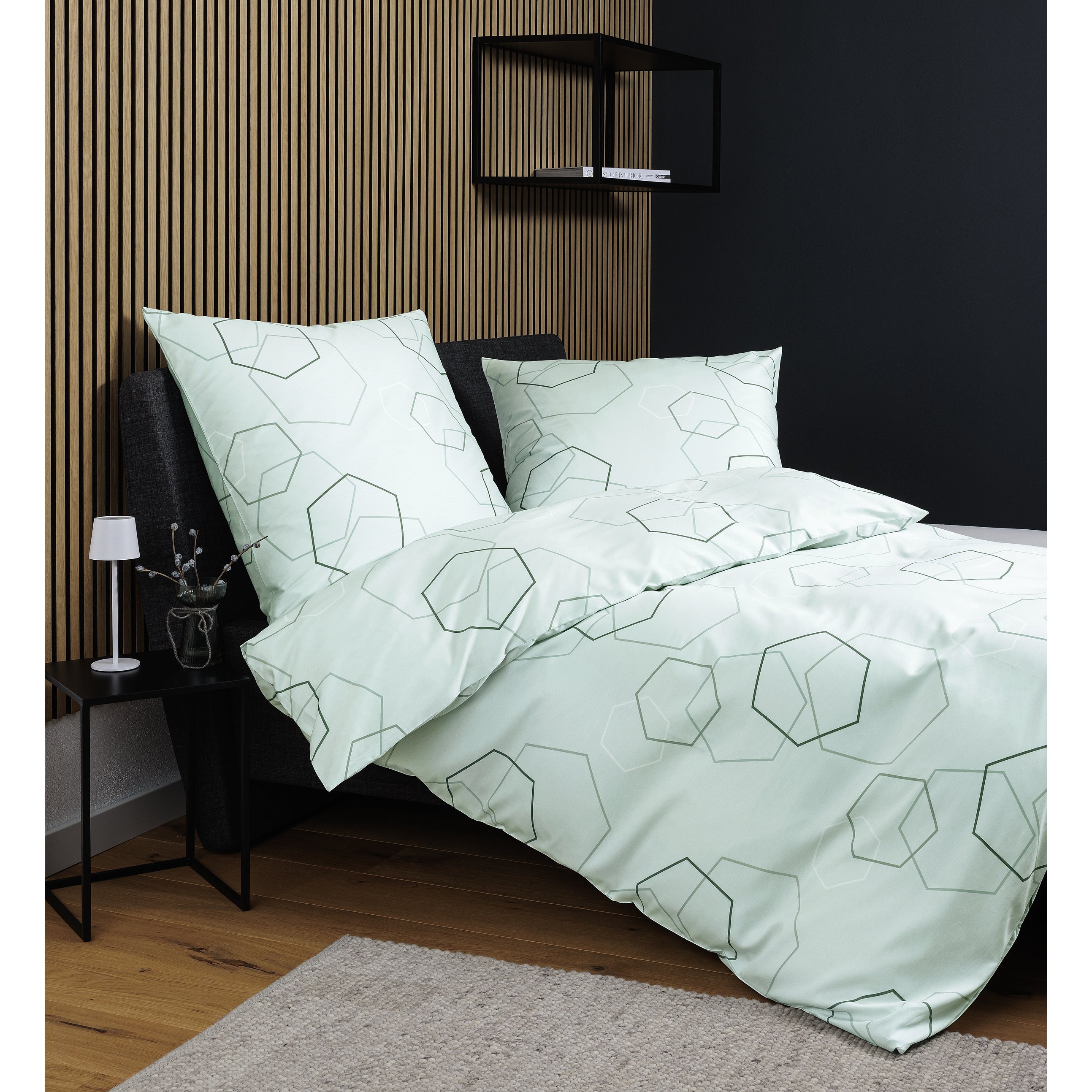 Bettwäsche Mako-Satin mint salbei Bild 1