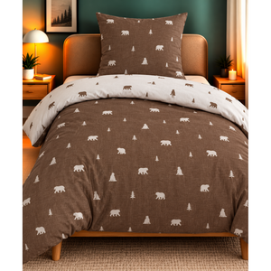 Janine Feinbiber Bettwäsche beige braun Bild 1