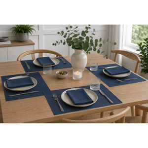 Loft 35 x 50 - 89 chestnut Tischset navy blue Bild 3