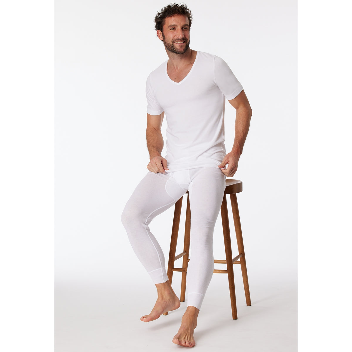 SCHIESSER 2er Pack T-Shirt weiss Bild 2