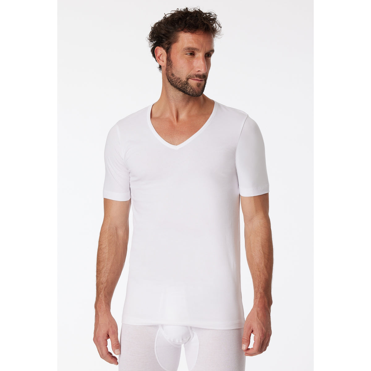 SCHIESSER 2er Pack T-Shirt weiss Bild 4