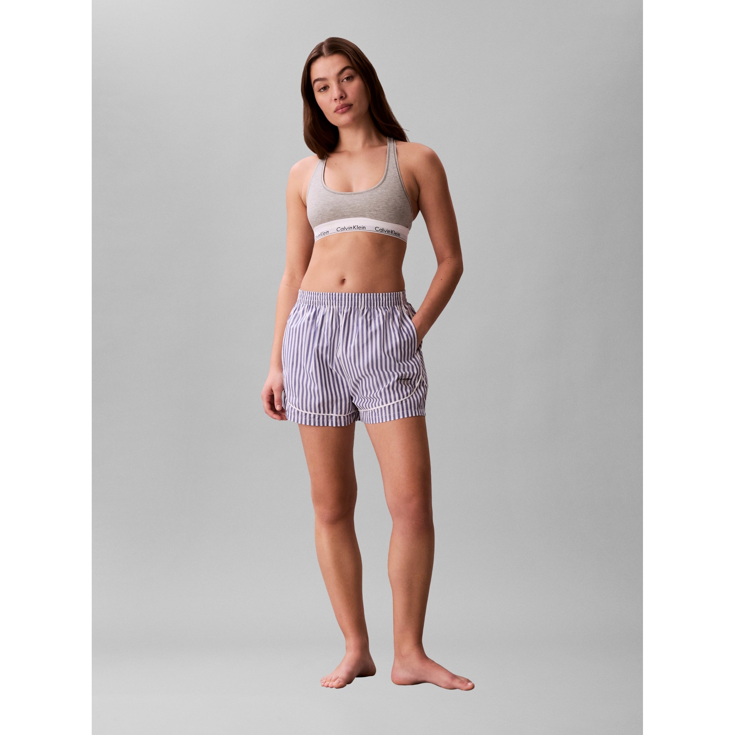 Popeline Pyjama Short PURPLE Bild 2