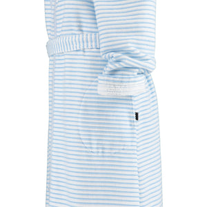 Bademantel Kurz Kimono Mittelblau Bild 6