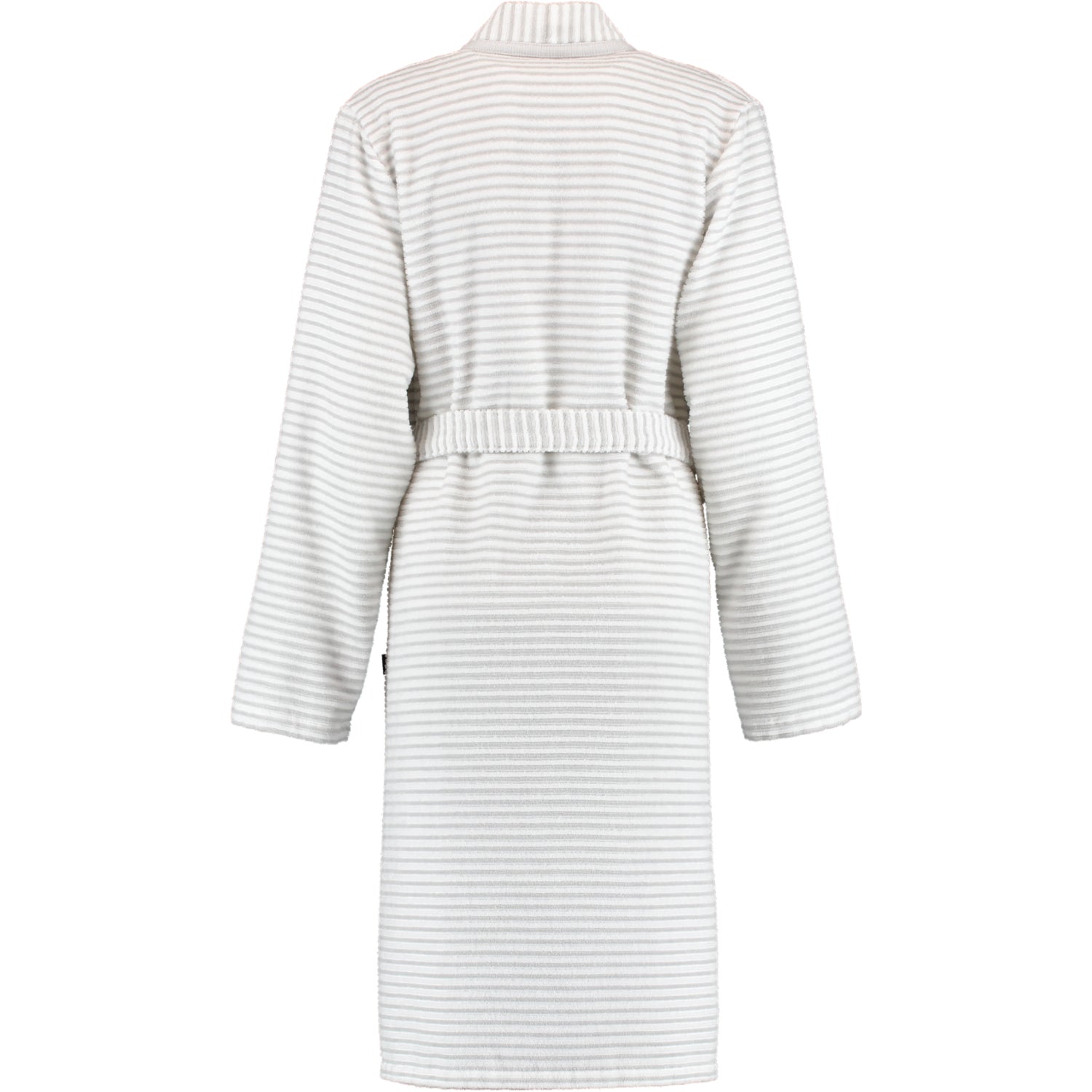 Bademantel Kurz Kimono Weiß - Silber Bild 2