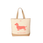 CAWÖ Beachbag WE LOVE DOGS Natur/Schwarz Bild 5