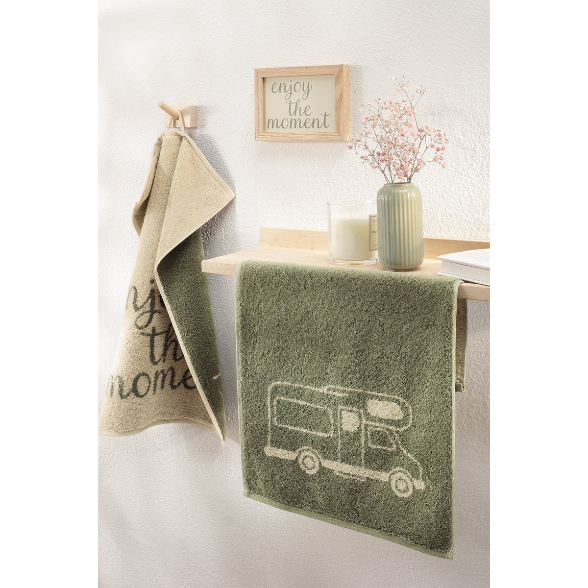 CAWÖ Gästetuch Postcard Towels Cool People Live Here Bild 14