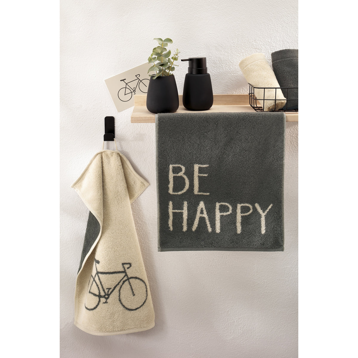 CAWÖ Gästetuch Postcard Towels Cool People Live Here Bild 25