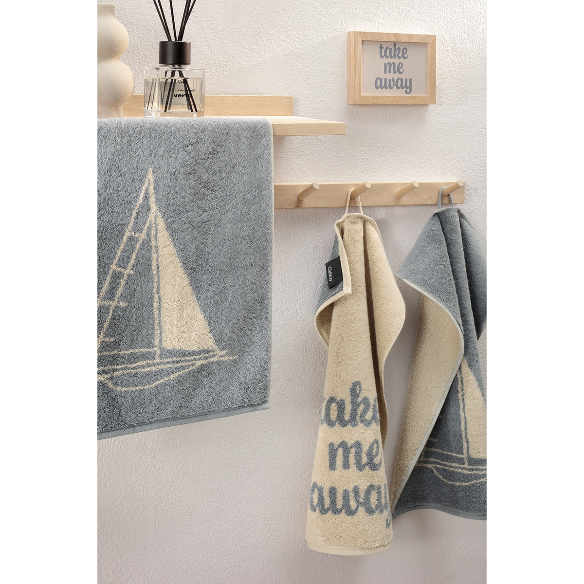 CAWÖ Gästetuch Postcard Towels Cool People Live Here Bild 12