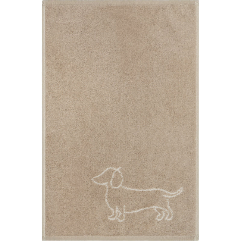CAWÖ Gästetuch WE LOVE DOGS Natur - Beige Bild 1