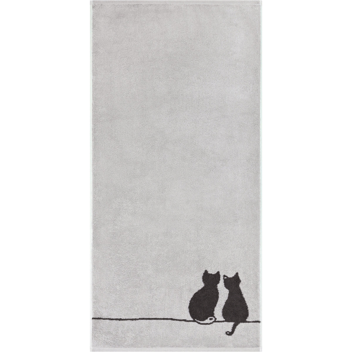 CAWÖ Handtuch CUTE CATS EDITION You&Me Platin/Basalt Bild 1