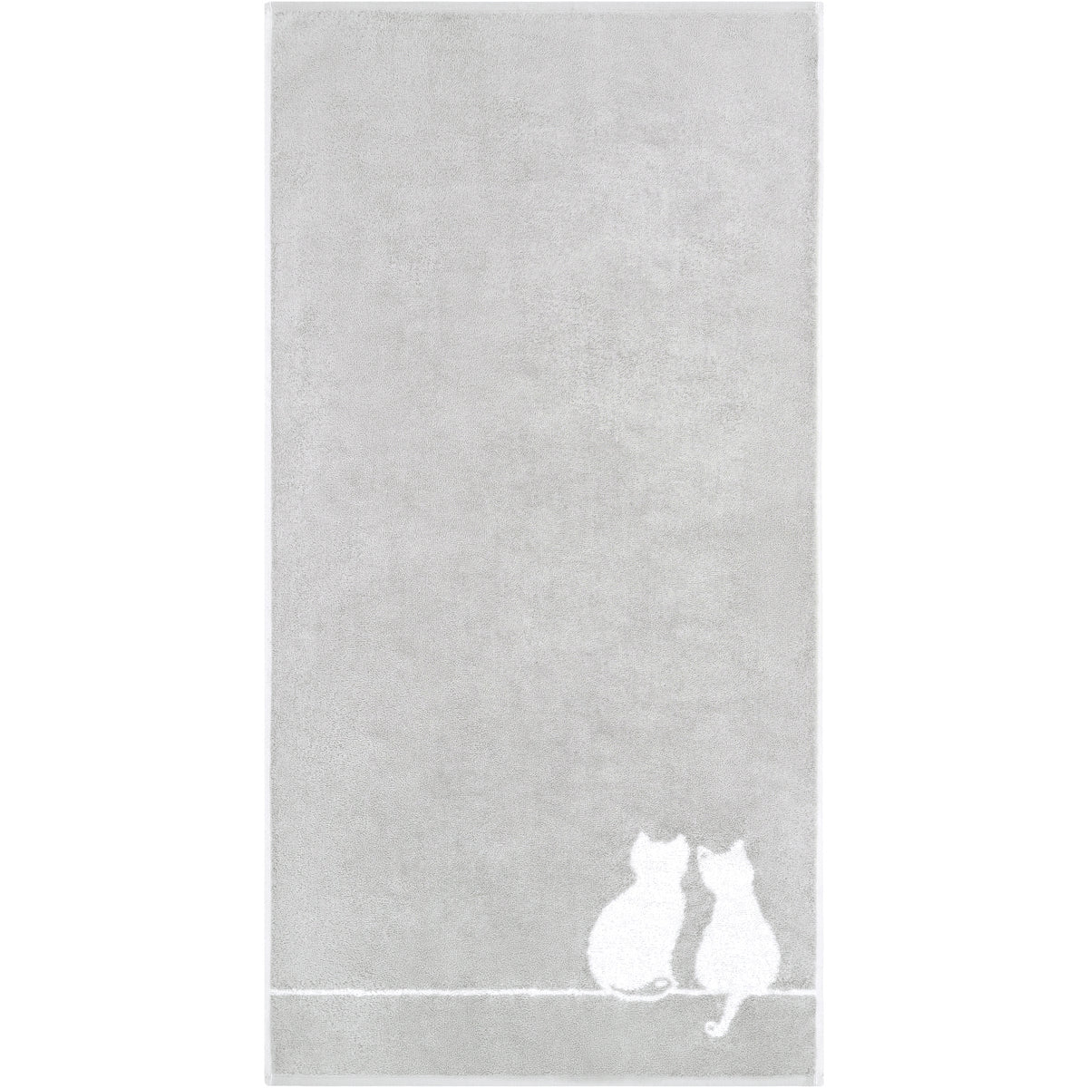 CAWÖ Handtuch CUTE CATS EDITION You&Me Platin/Basalt Bild 7