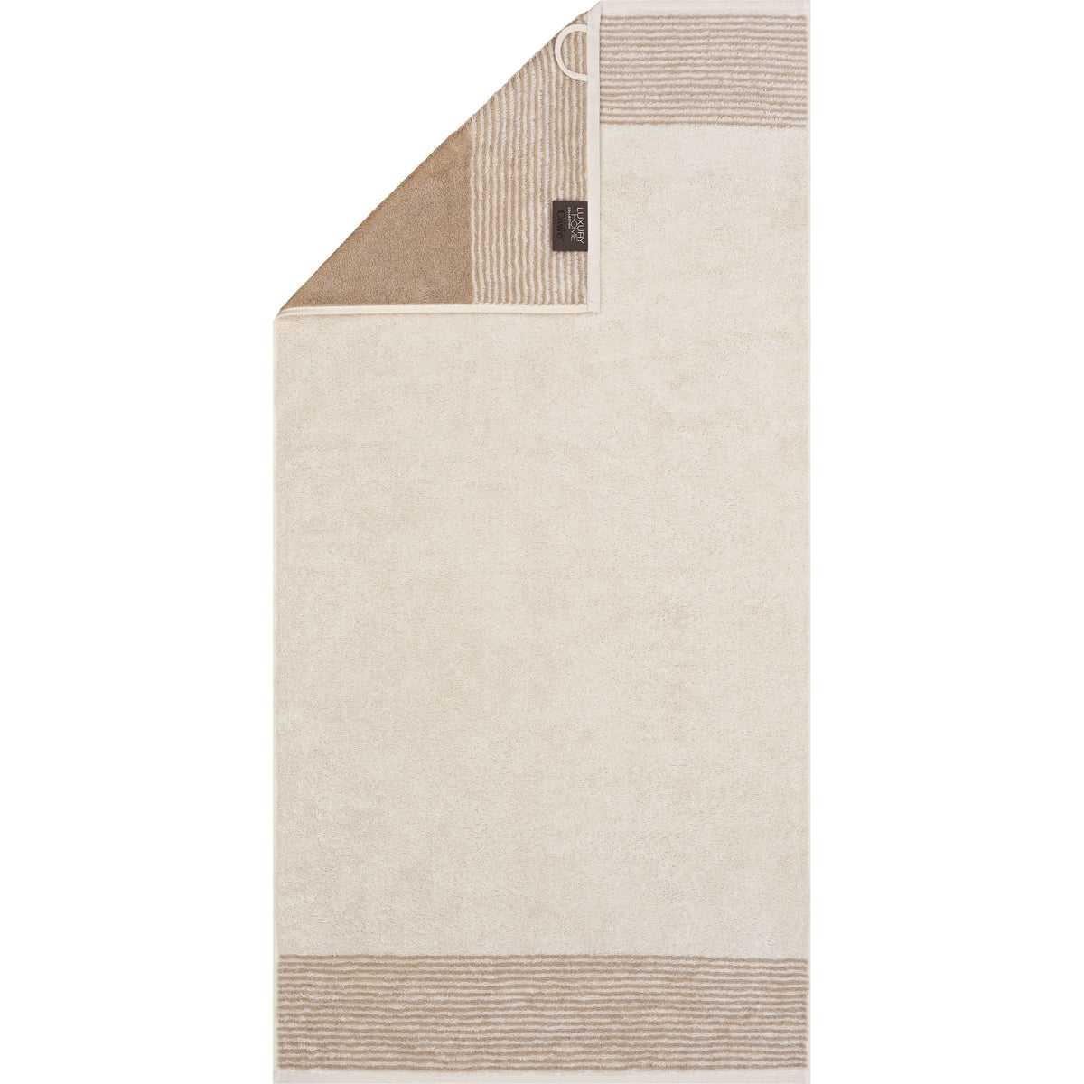 CAWÖ Handtuch Luxury Home Two-Tone Natur Bild 1