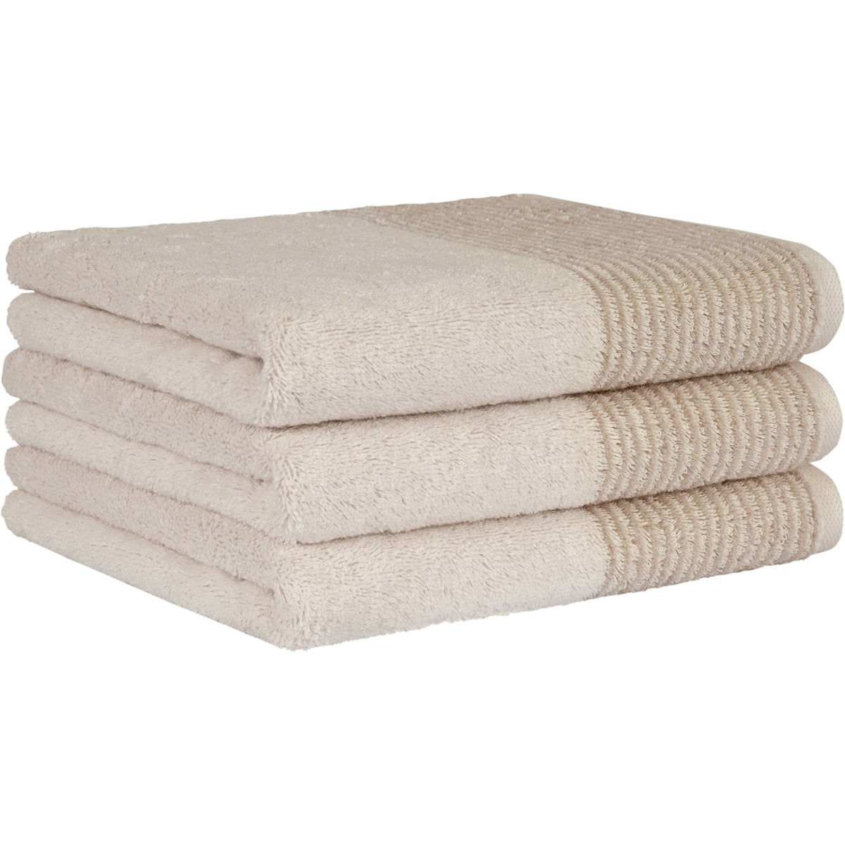 CAWÖ Handtuch Luxury Home Two-Tone Natur Bild 2