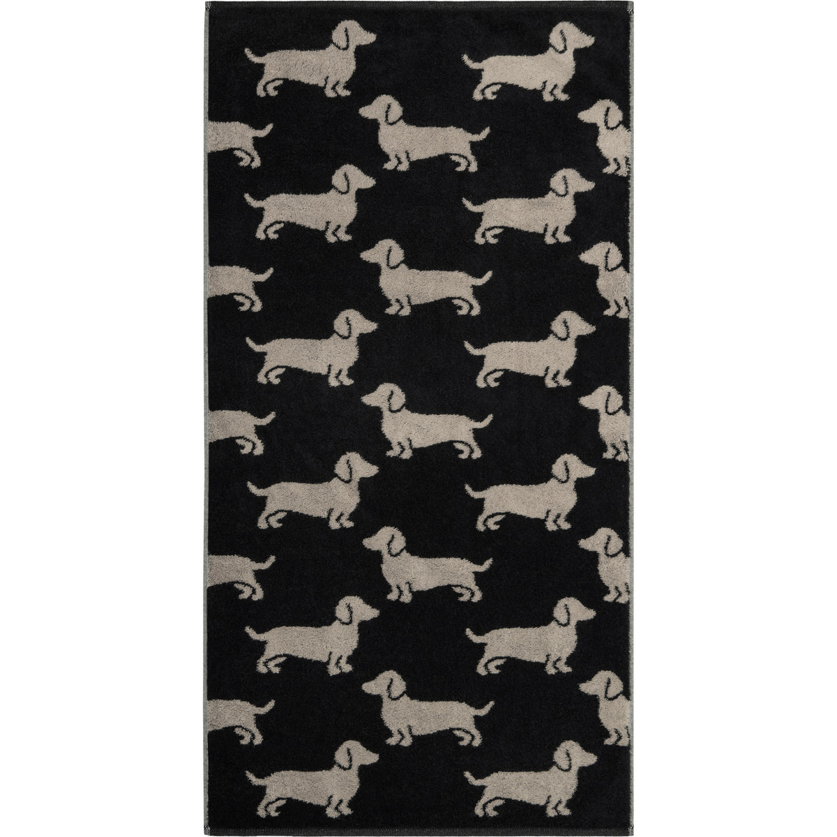 CAWÖ Handtuch WE LOVE DOGS Schwarz - Beige Bild 1