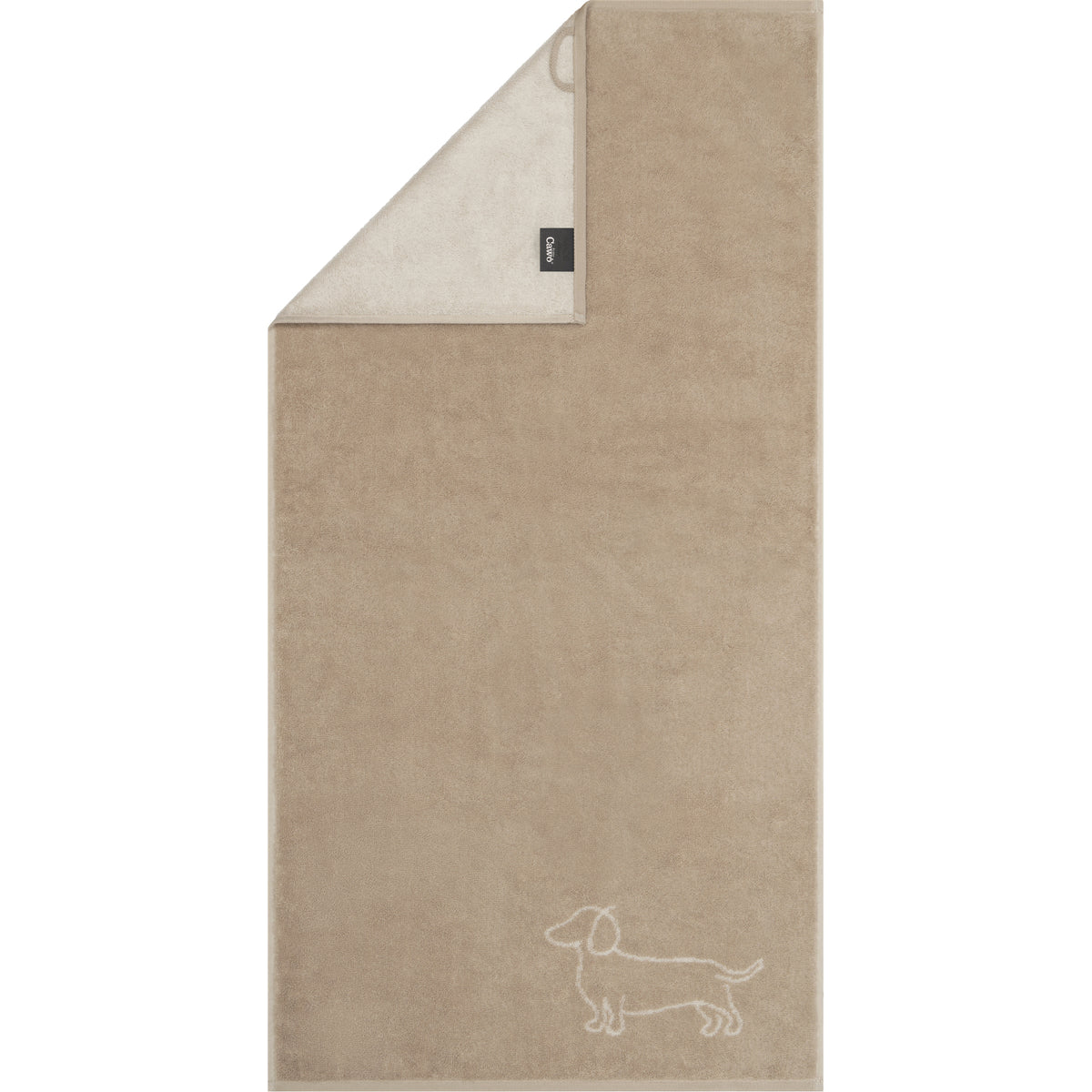 CAWÖ Handtuch WE LOVE DOGS Natur - Beige Bild 1