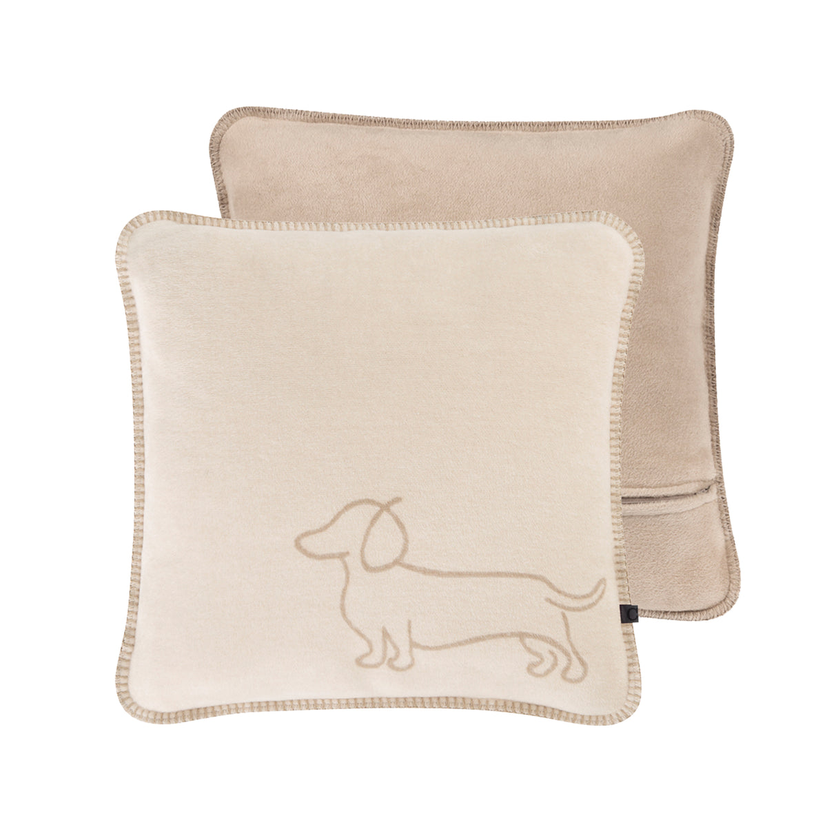 CAWÖ Kissenhülle WE LOVE DOGS Schwarz/Beige Bild 6