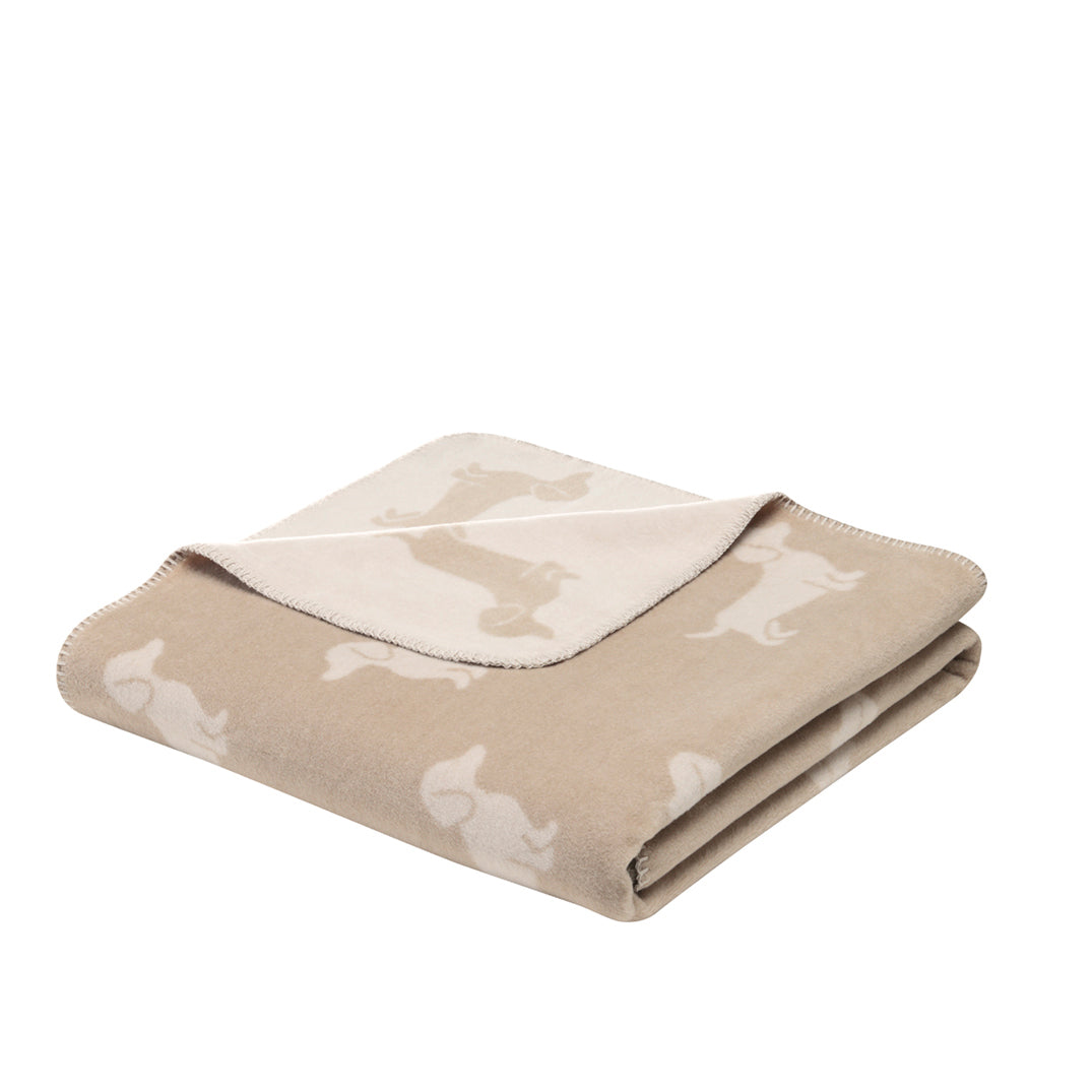 CAWÖ Wohndecke WE LOVE DOGS Natur - Beige Bild 1