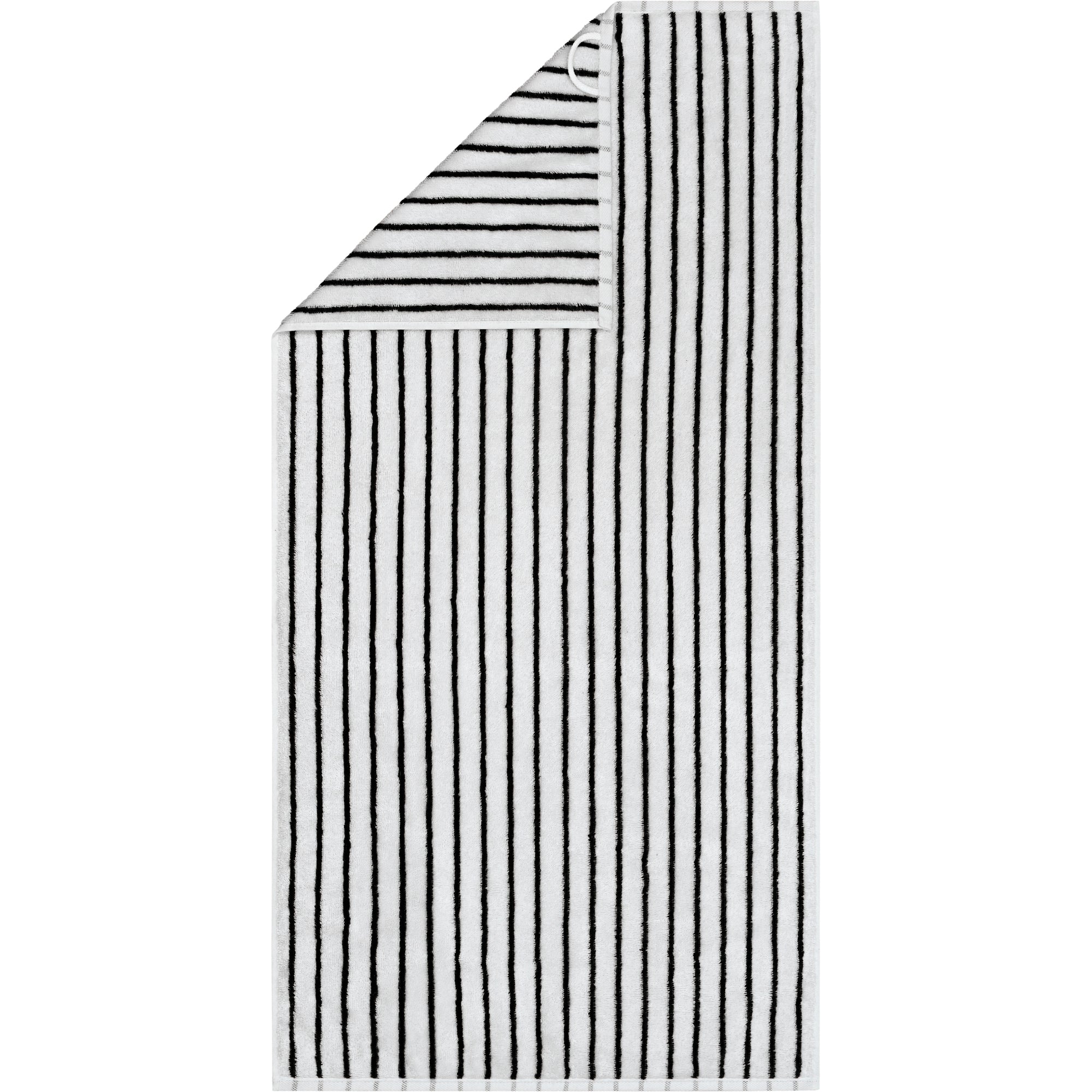 Duschtuch Black&White Streifen Schwarz/Weiß Streifen Bild 2