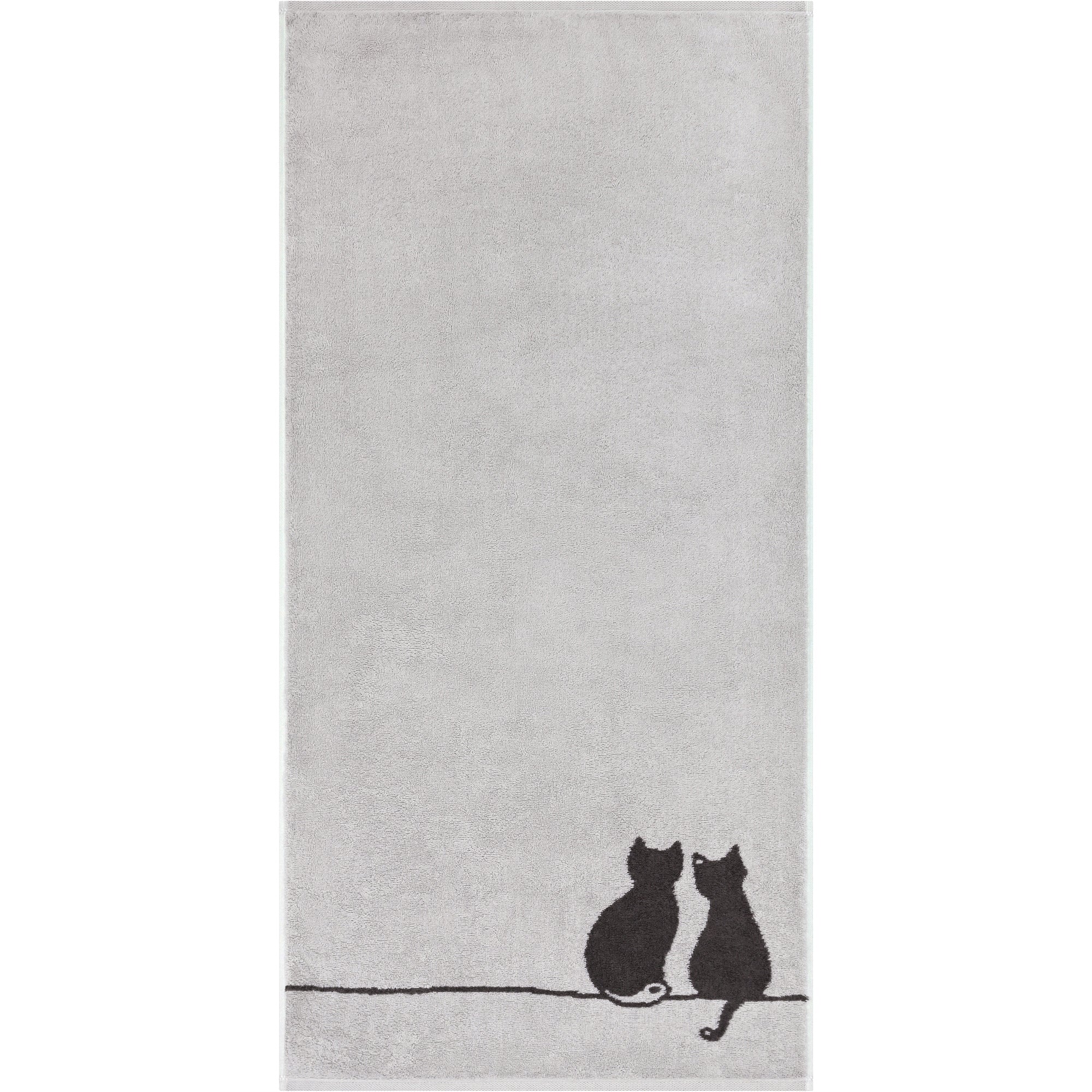 Duschtuch CUTE CATS EDITION You&Me Platin/Basalt Bild 1