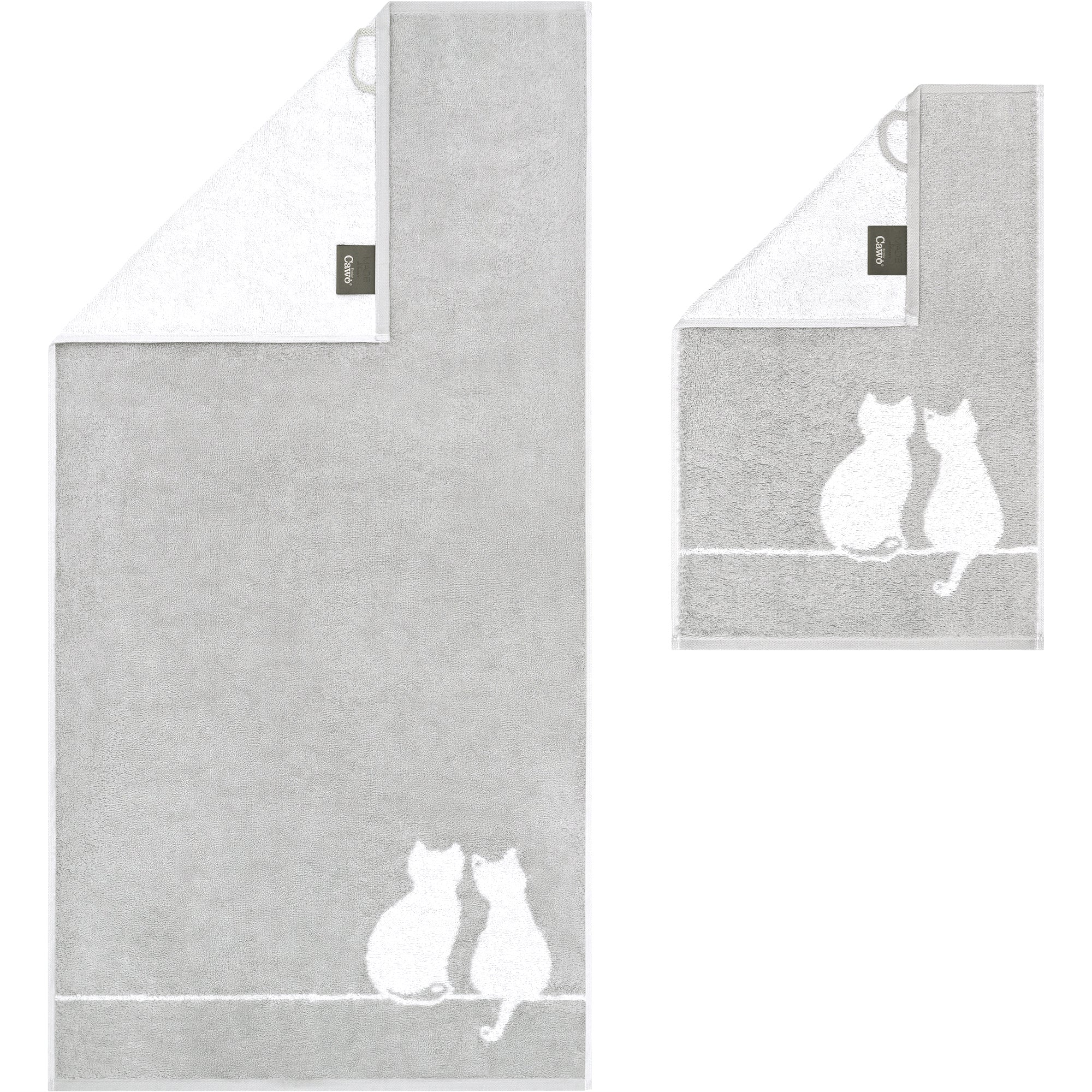 Duschtuch CUTE CATS EDITION You&Me Platin/Basalt Bild 9
