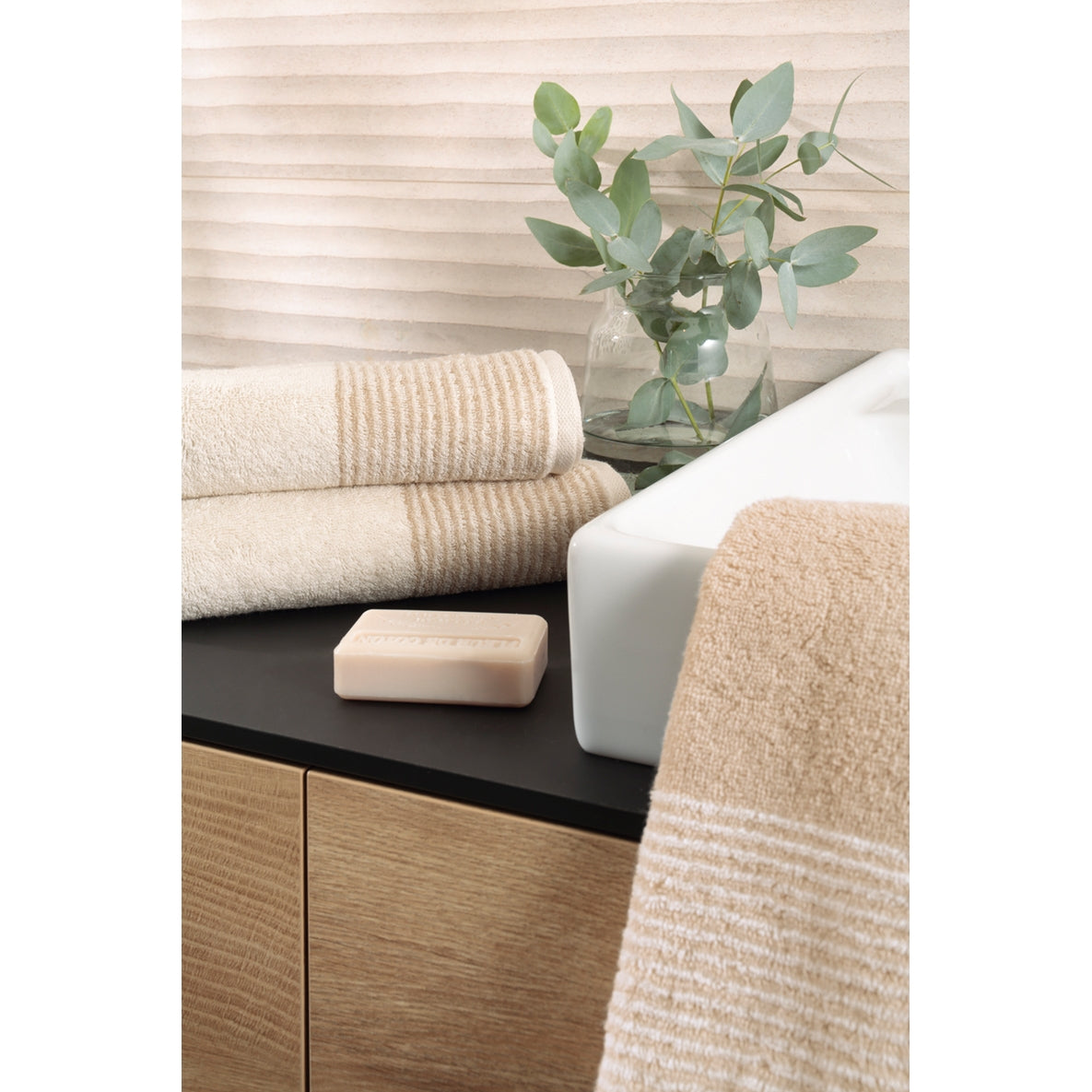 Duschtuch Luxury Home Two-Tone Schiefer Bild 16