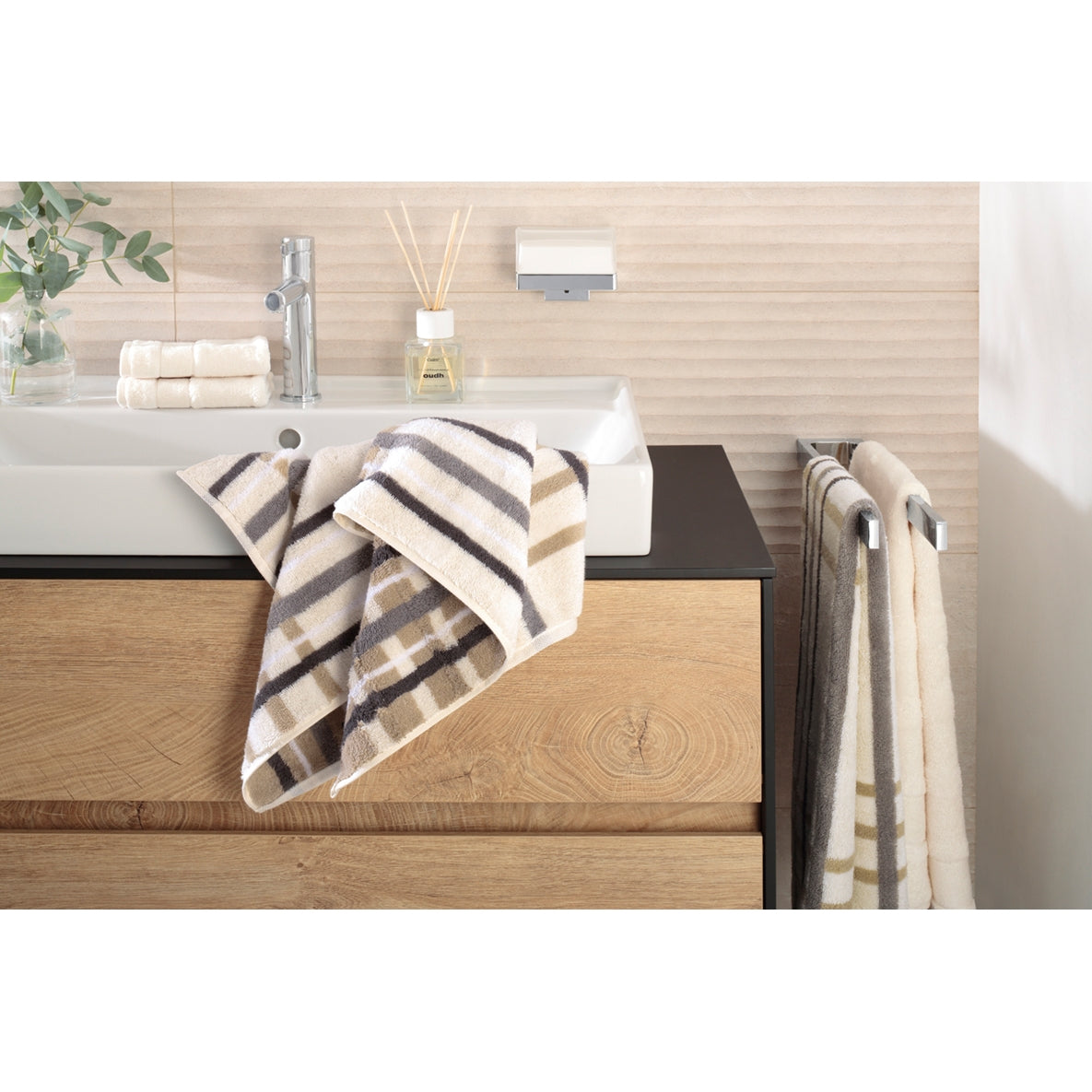 Duschtuch Noblesse Check Nordic Blue Bild 10