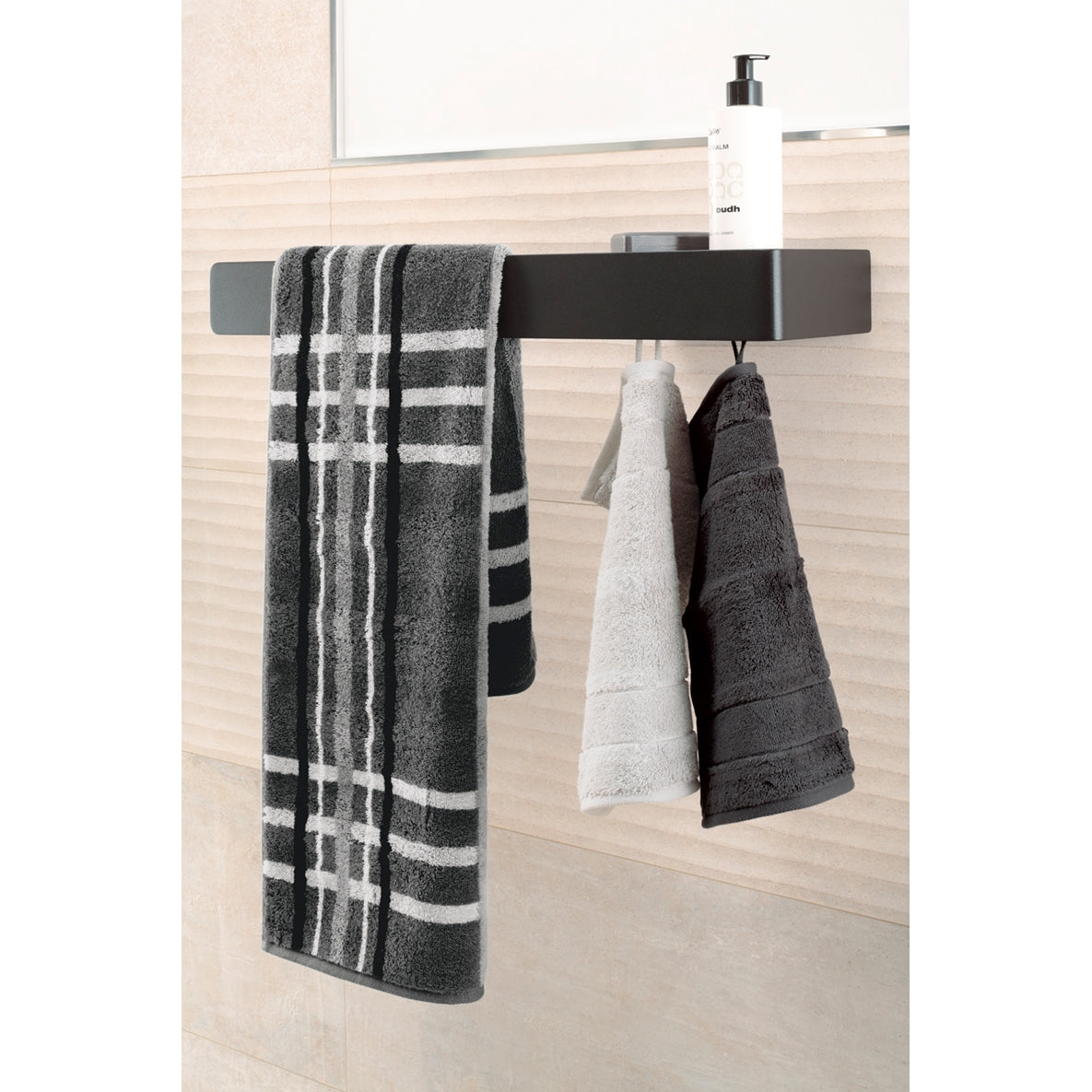 Duschtuch Noblesse Check Nordic Blue Bild 5