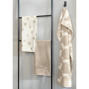Duschtuch WE LOVE DOGS Natur - Beige Bild 3