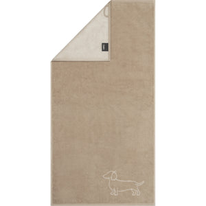 Duschtuch WE LOVE DOGS Schwarz - Beige Bild 5