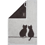 Gästetuch CUTE CATS EDITION Me&You Platin/Weiß Bild 5