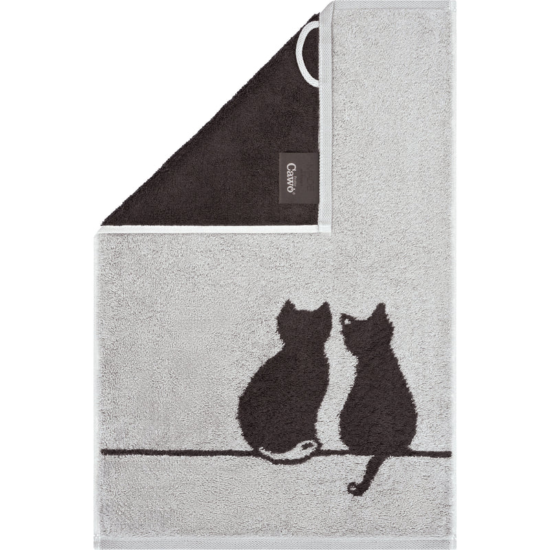 Gästetuch CUTE CATS EDITION Me&You Platin/Weiß Bild 5