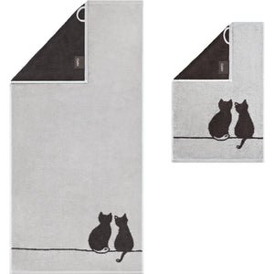 Gästetuch CUTE CATS EDITION Me&You Platin/Weiß Bild 7
