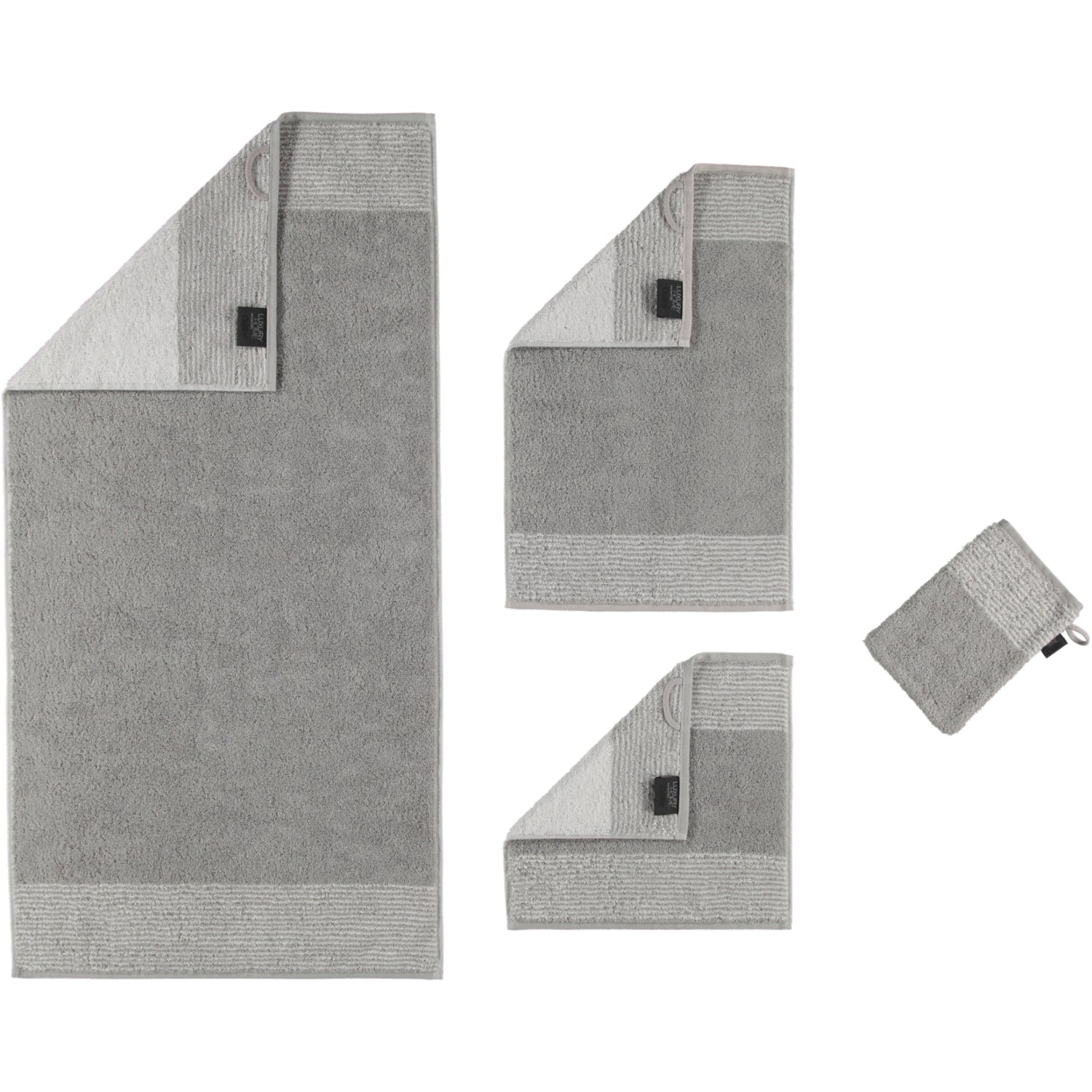 Gästetuch Luxury Home Two-Tone Platin Bild 3