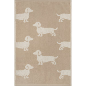 Gästetuch WE LOVE DOGS Natur - Beige Bild 1