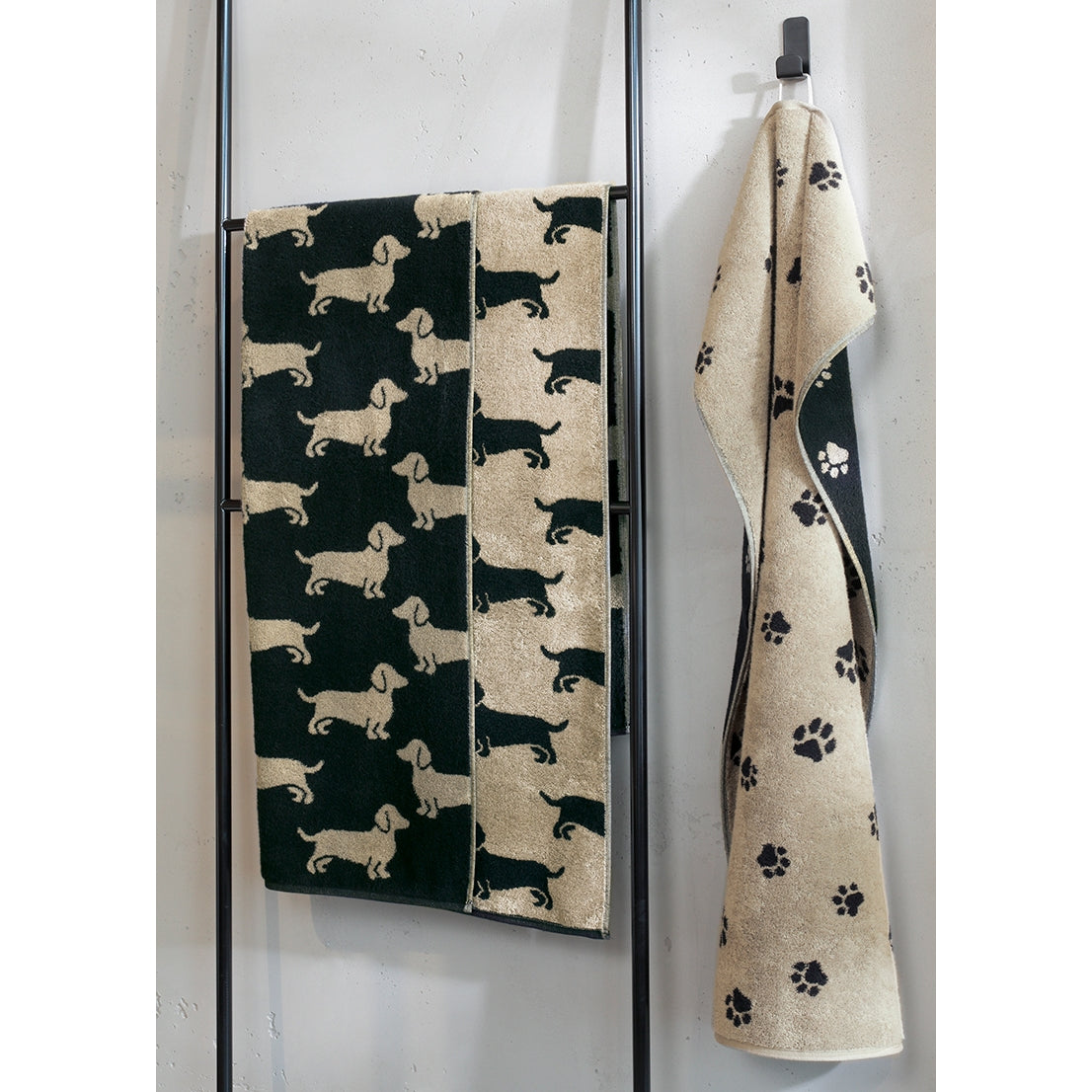 Gästetuch WE LOVE DOGS Natur - Beige Bild 8