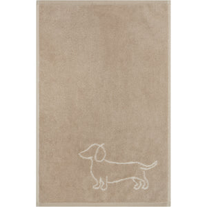 Gästetuch WE LOVE DOGS Natur - Beige Bild 1