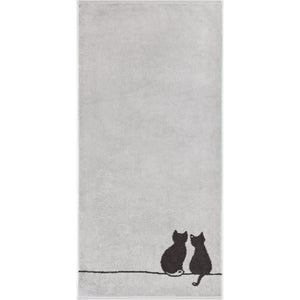 Handtuch CUTE CATS EDITION You&Me Platin/Basalt Bild 1